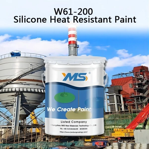 Pintura resistente al calor de silicona a prueba de aluminio con revestimiento de pintura al calor 1