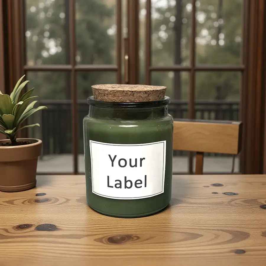 Private Label 180g Soy Candle Custom | Wholesale Green Glass Jar Candle - LUL Candle 1
