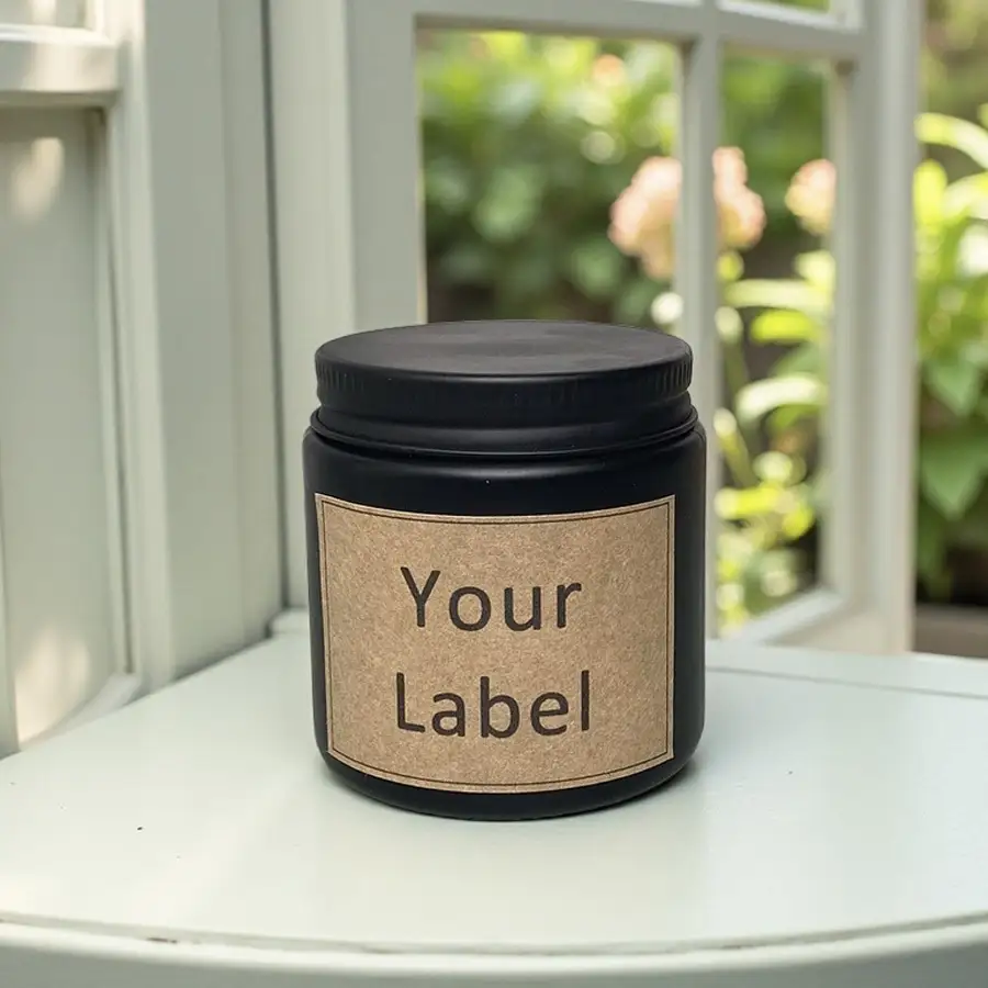 LUL Candle Private Label 100g Soy Candles | 1-Piece Order Custom Black Glass Jar Candle Manufacturer 1