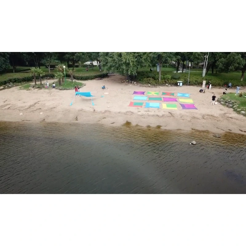Beidou outdoor Custom Logo Portable Sand Free Quick Drying Camping Mat Waterproof 1-6 Person Extra Large Beach Mat for Travel Camping Picnic 1