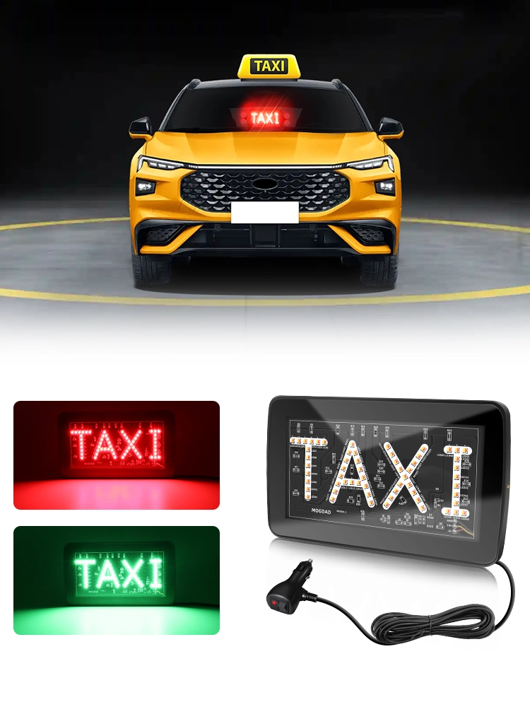 Luz de techo de taxi LED: letrero de taxi impermeable iluminado para taxis, luz de taxi profesional con pantalla LED brillante aceptar personalización 1