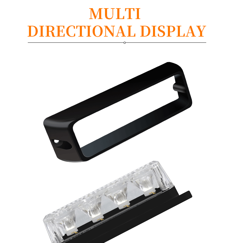 Leadway 12V / 24V Amber jaune LED stroboscope Light - Balise d'avertissement à haute intensité pour les camions & VÉHICULES - LUMIÈRE DE RAVEAU IRAPHER 17