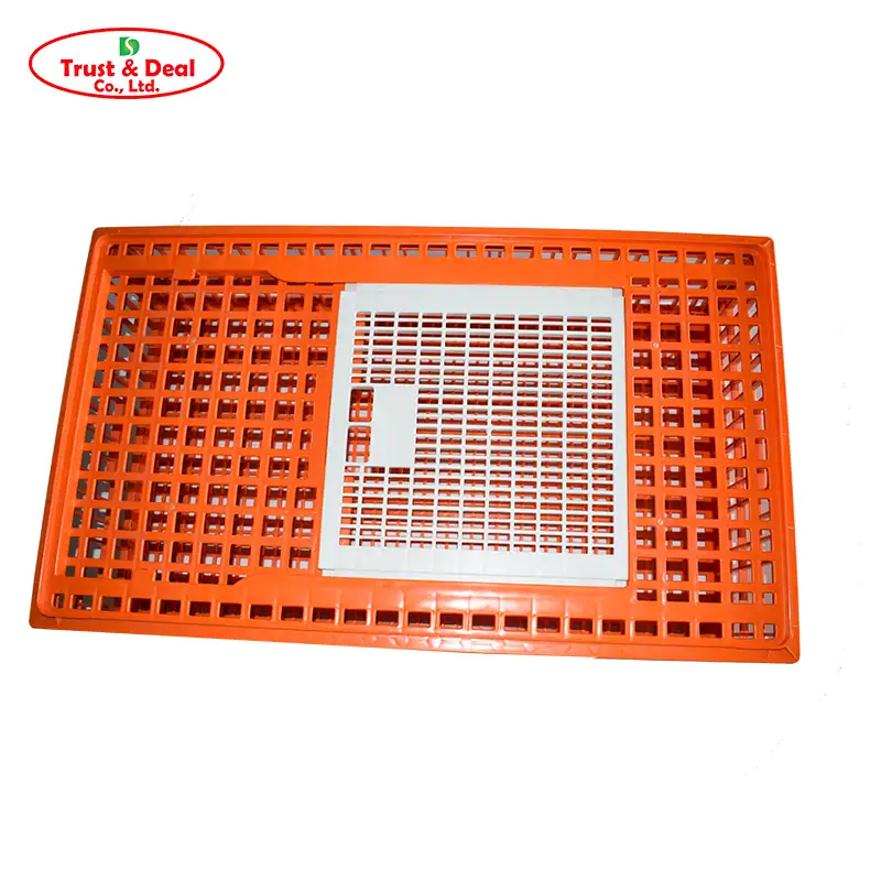 HDPE orange color high quality live poultry transport cage 1