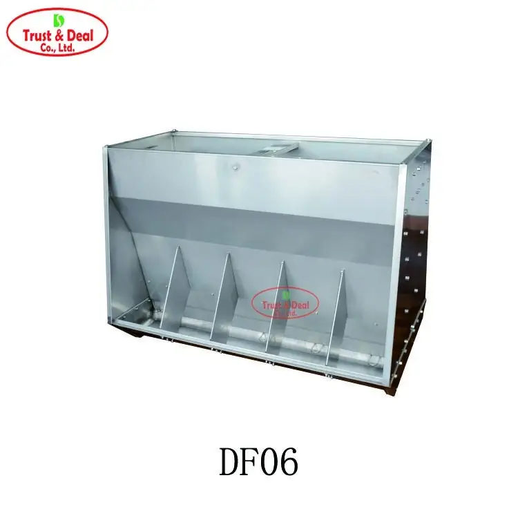 stainless steel double side pig feeder pig farrowing crate feeder sow feeder 1
