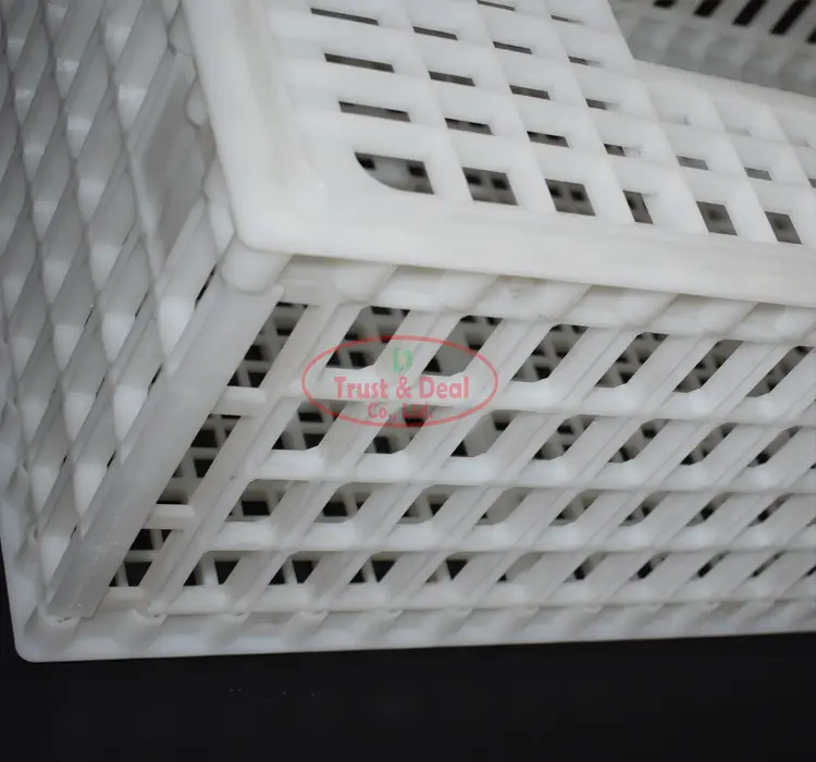 Farming equipment plastic transport chicken crate 1