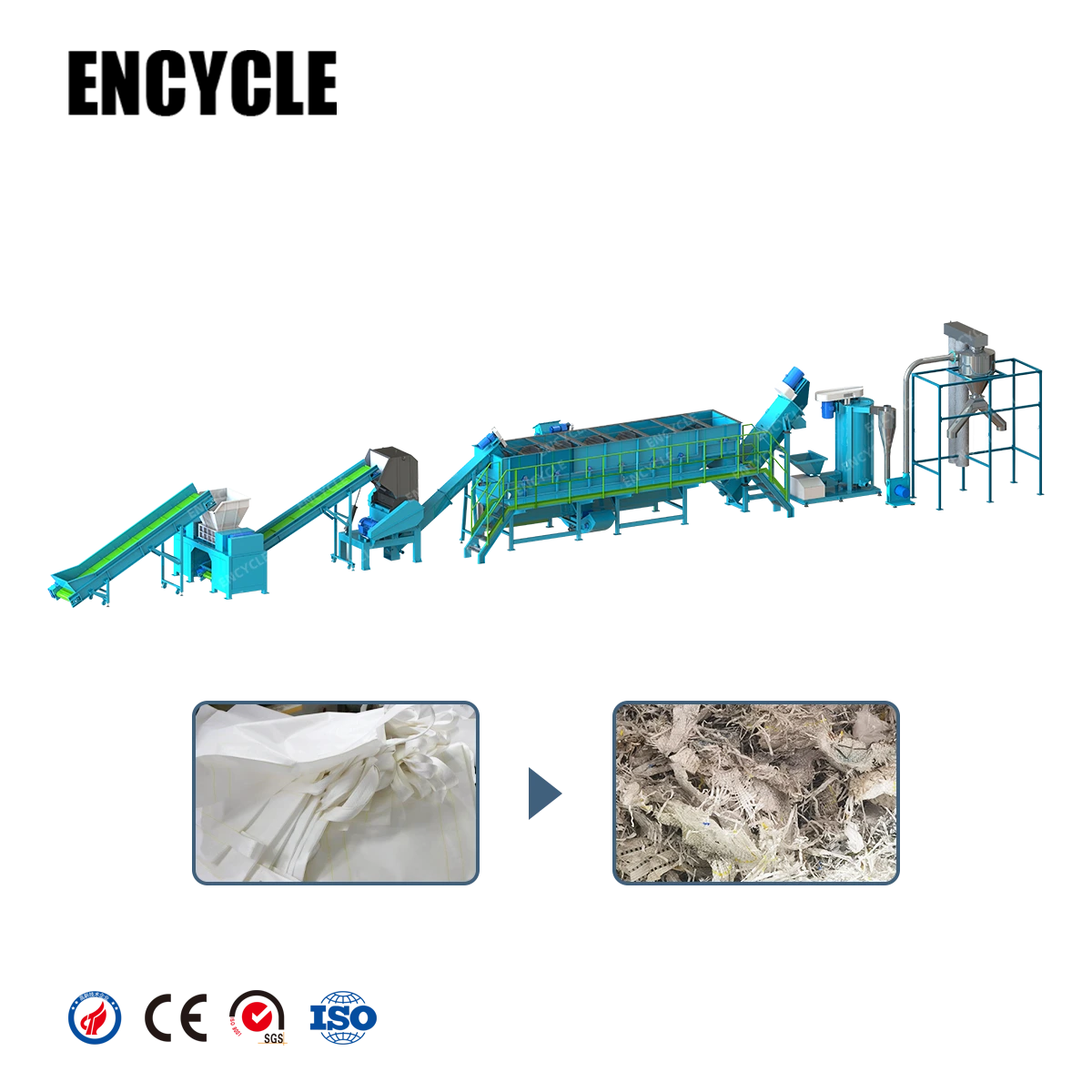 Plastic Woven Bag Recycling Washing Line 1