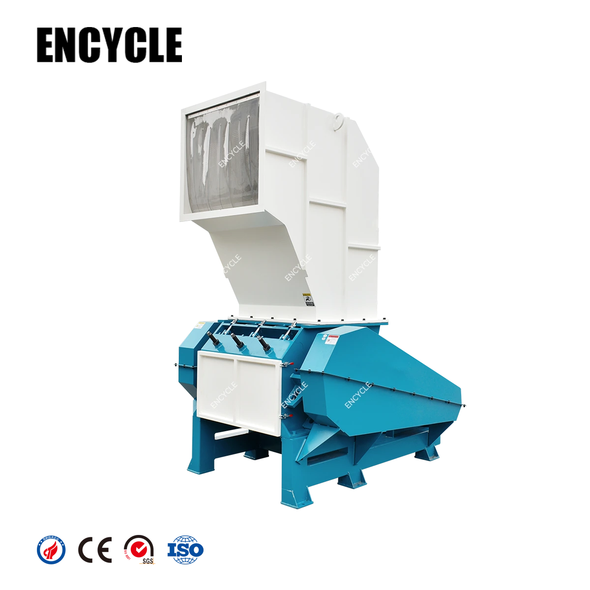 Waste HDPE Plastics Blue Bucket Drums Barrels Crusher Shredder Machine 1