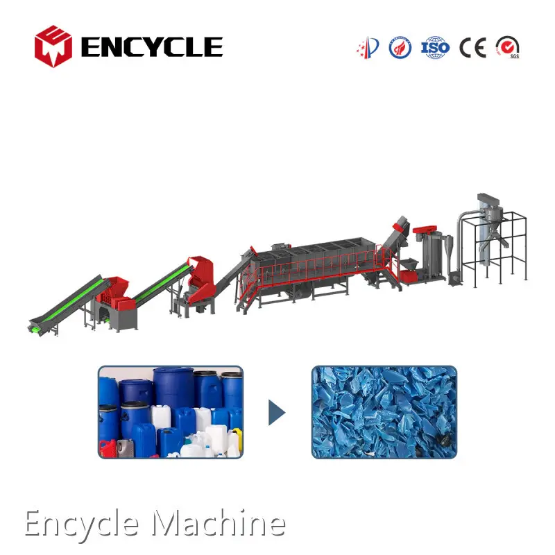 For Plastic Recycling Pp Pe Film Washing Line by Encycle Machine 1