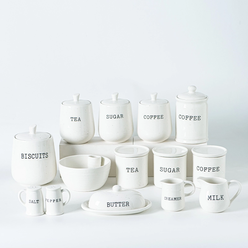Airtight Ceramic Storage Jar with Silk Printing 1