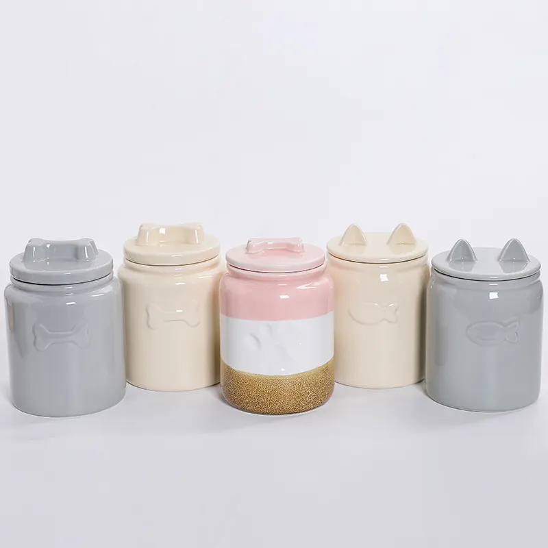 Ceramic Treat Jars for Dogs - for Workplace - Bestcera 2