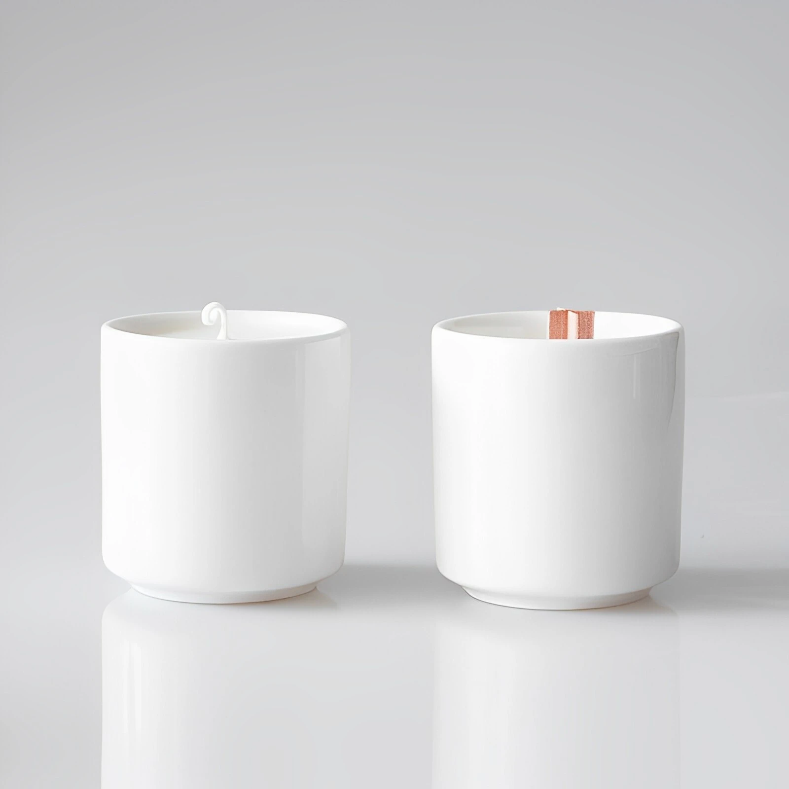 Concise - style Small, Medium and Large Ceramic Candle Jars with Custom Colors  Designs 1