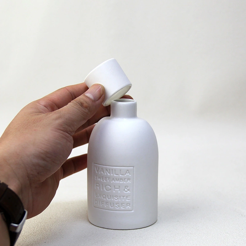 Custom - Designed Debossed Ceramic Reed Diffuser with Unique Debossed Details 1
