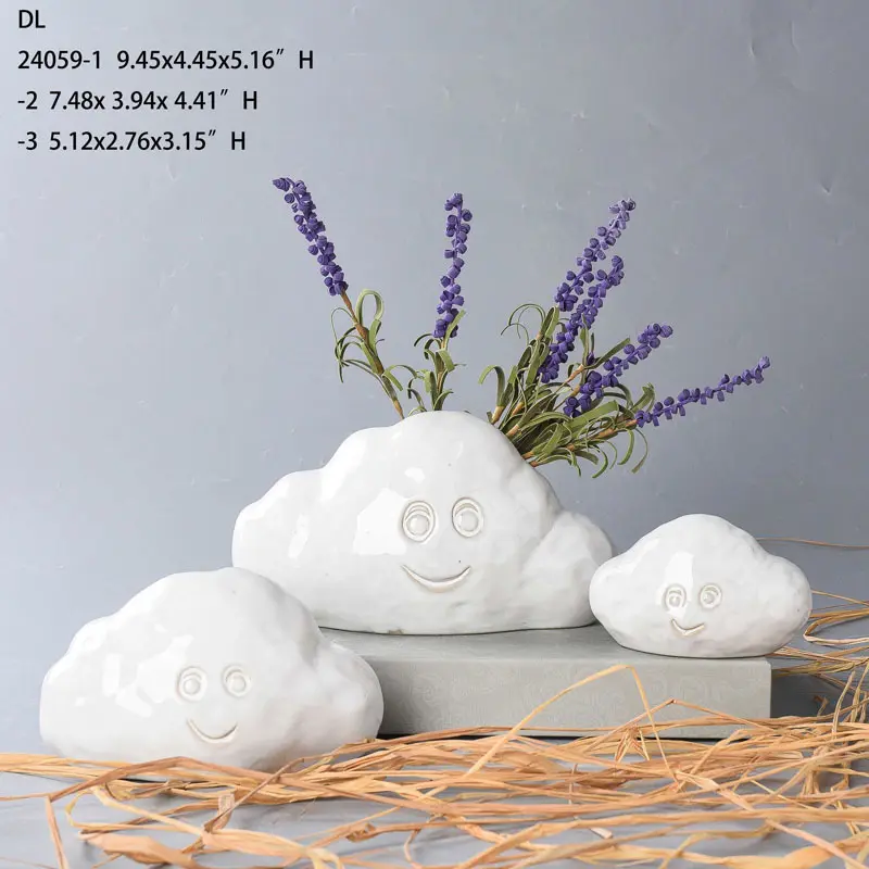 White Vase Ceramic Personalized for House 2