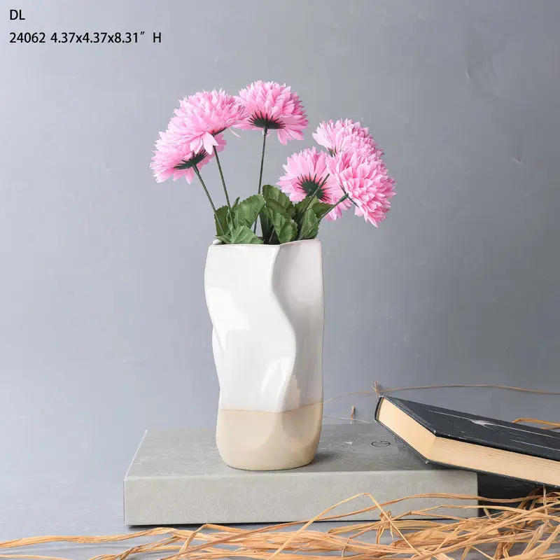 White Vase Ceramic Personalized for House 5
