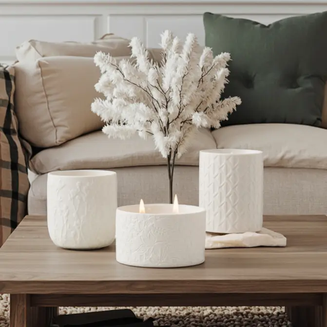 Best Value Candle Ceramic Jars Supply for Home 2