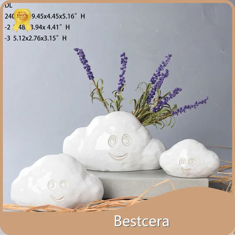 White Vase Ceramic Personalized for House 1