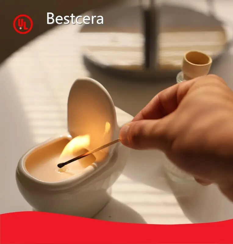 Fashion Candle Ceramic Jars for Workplace 1