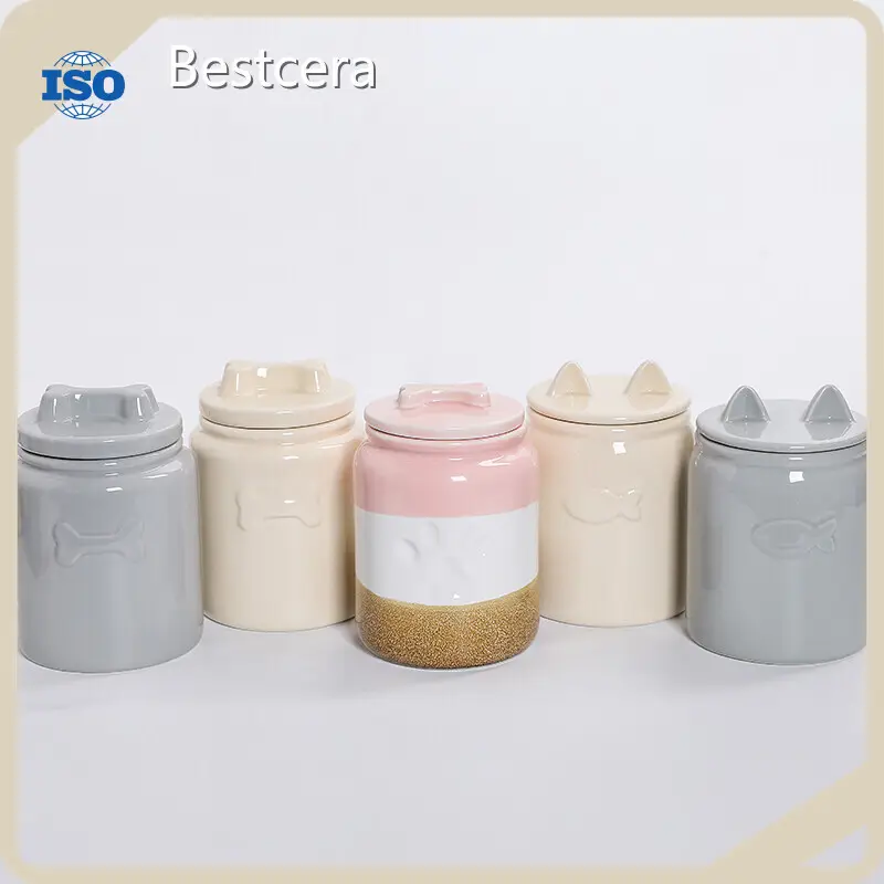 Ceramic Treat Jars for Dogs - for Workplace - Bestcera 1