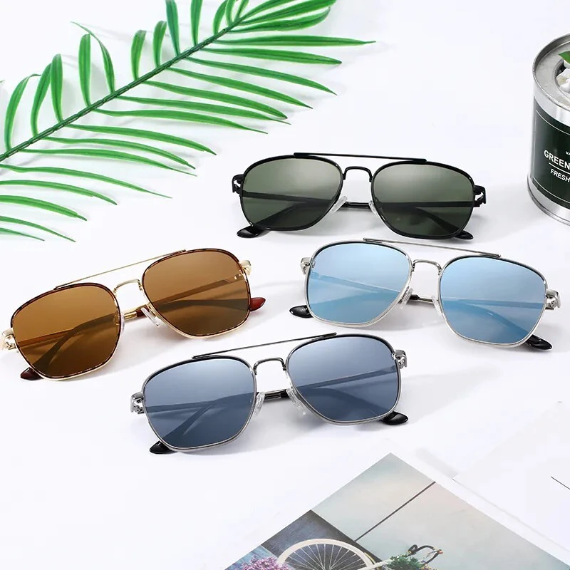 Aviator Thick Metal Rim Fashion Sunglasses 1