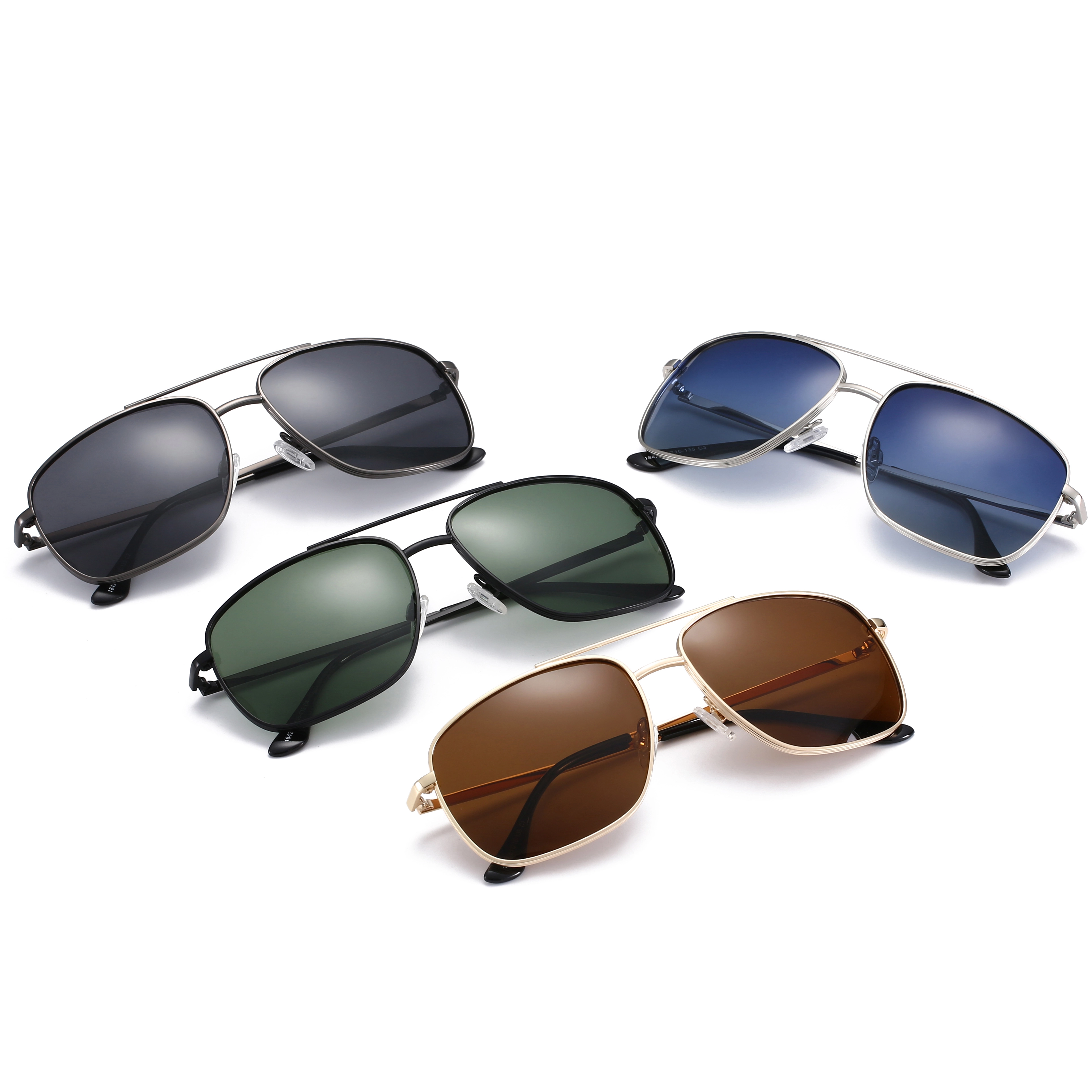 EUGENIA Polarized Men, новейшие дизайнерские солнцезащитные очки с оправой из нержавеющей стали 1
