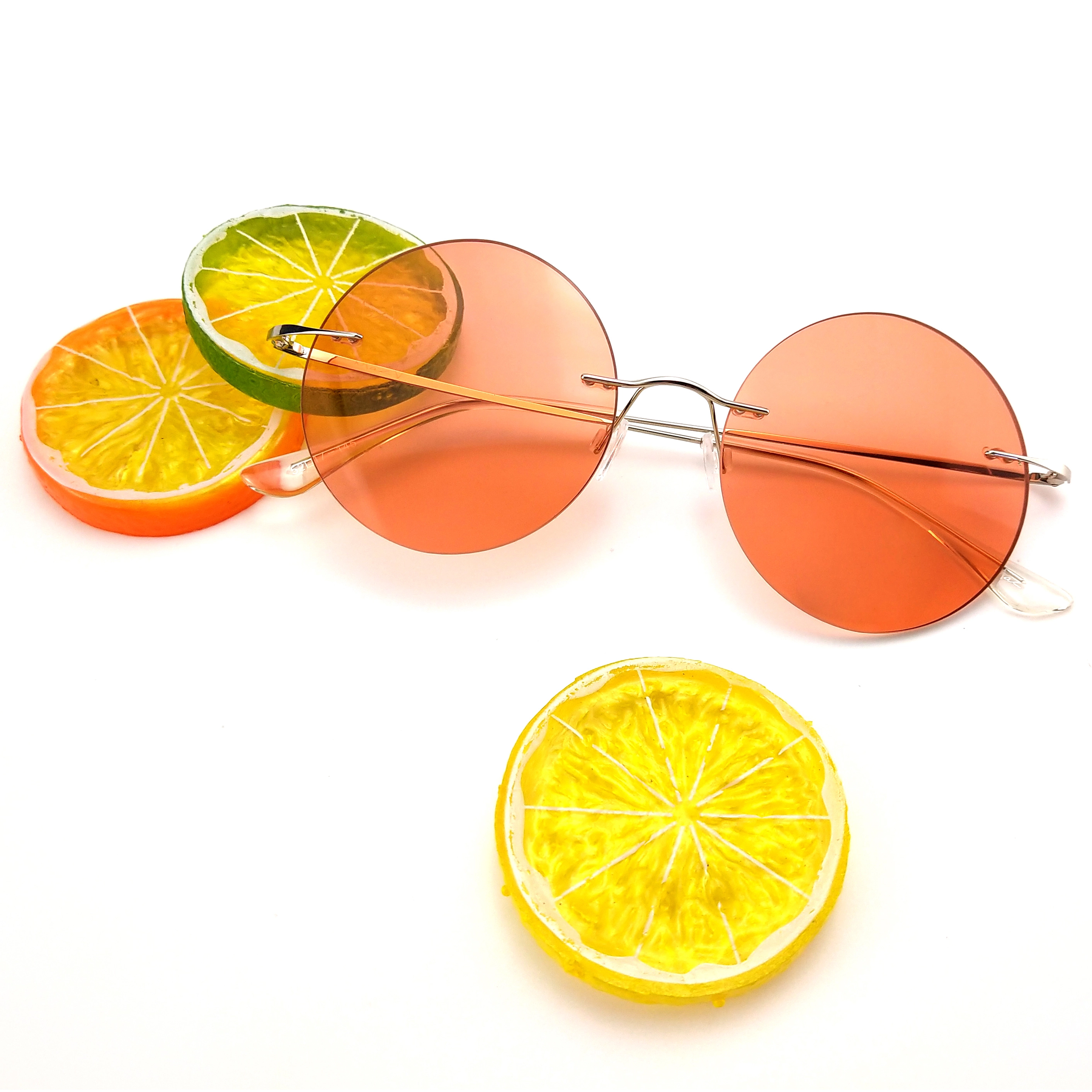 EUGENIA Super Elastic Thin And Lightweight Stainless Only 15.8g Frameless Sunglasses 1