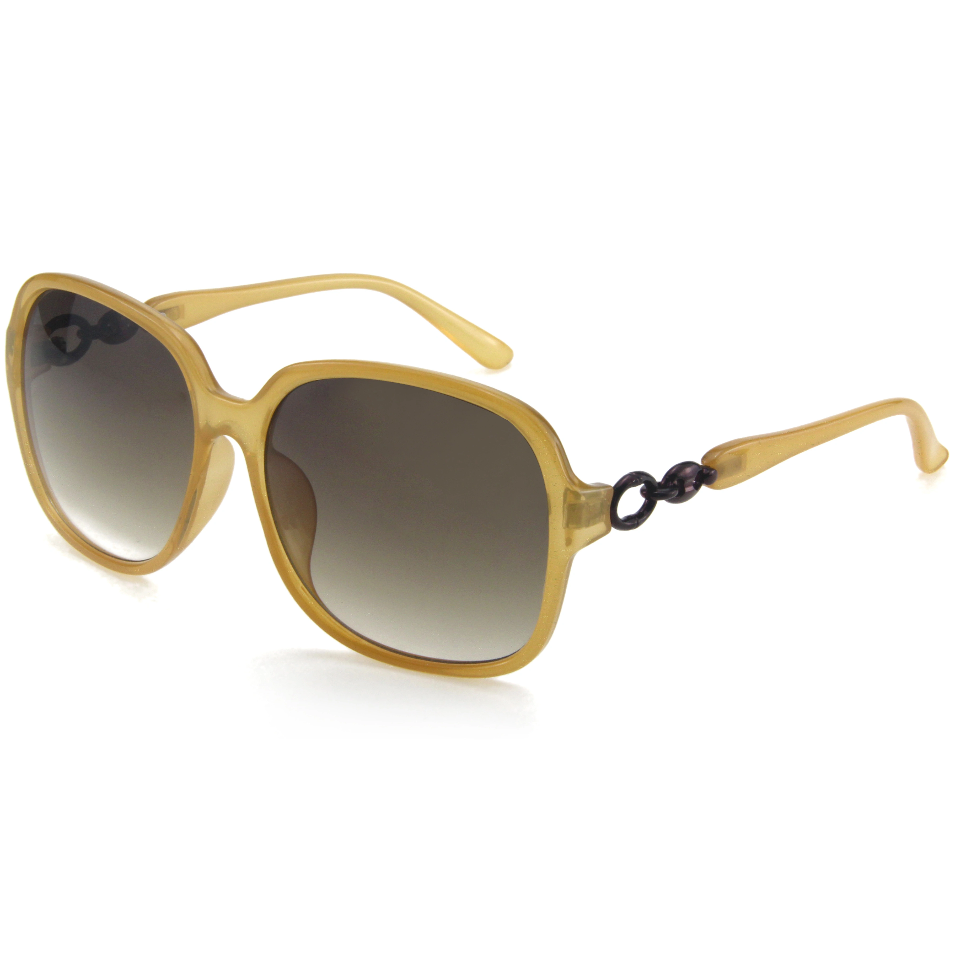 EUGENIA Round frame glasses women mirror lens sunglasses with Metal piece custom logo 1