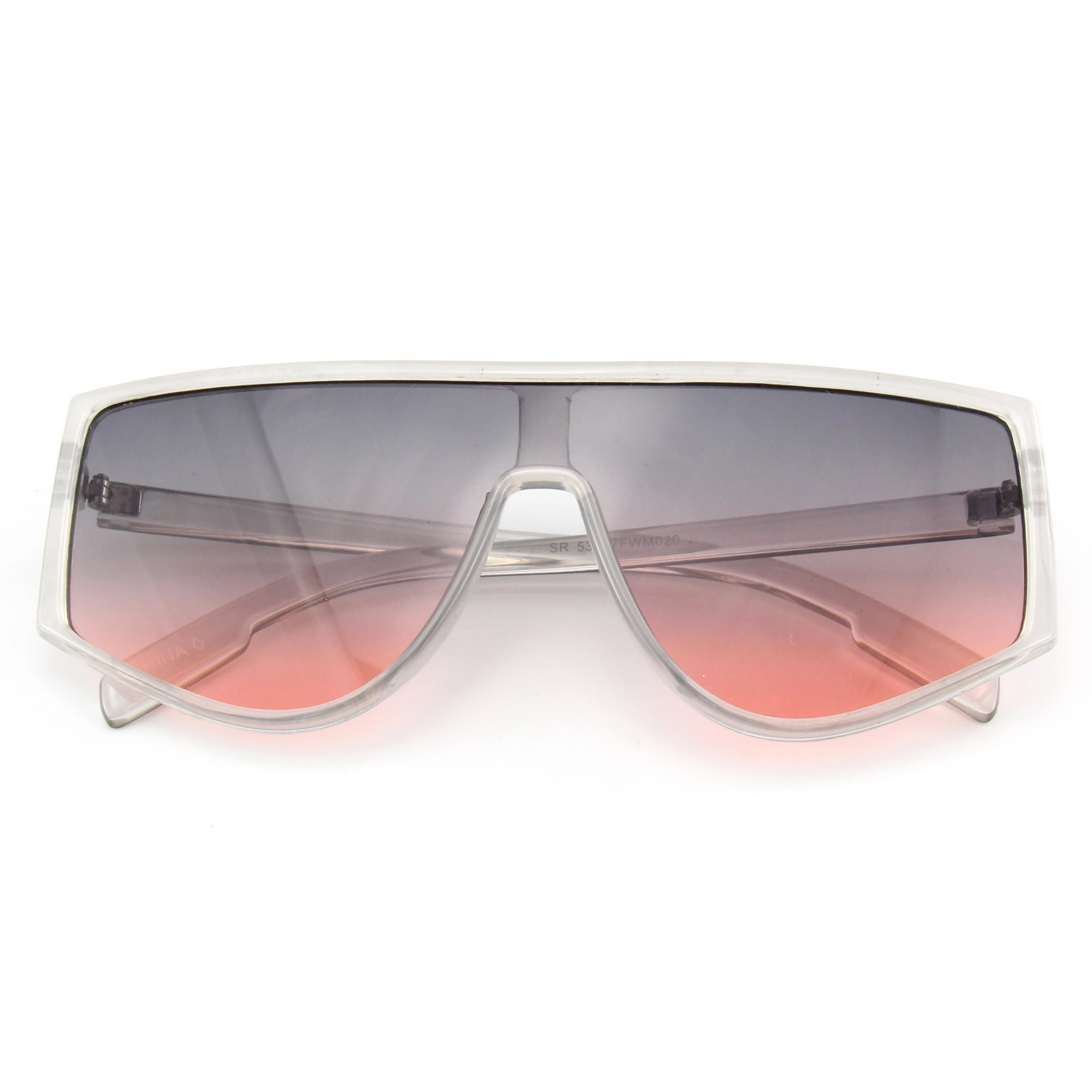 EUGENIA Oversize Fashion Mirror Sun Glasses Vintage ShadesRimless Letter Sunglasses For Women 2021 1