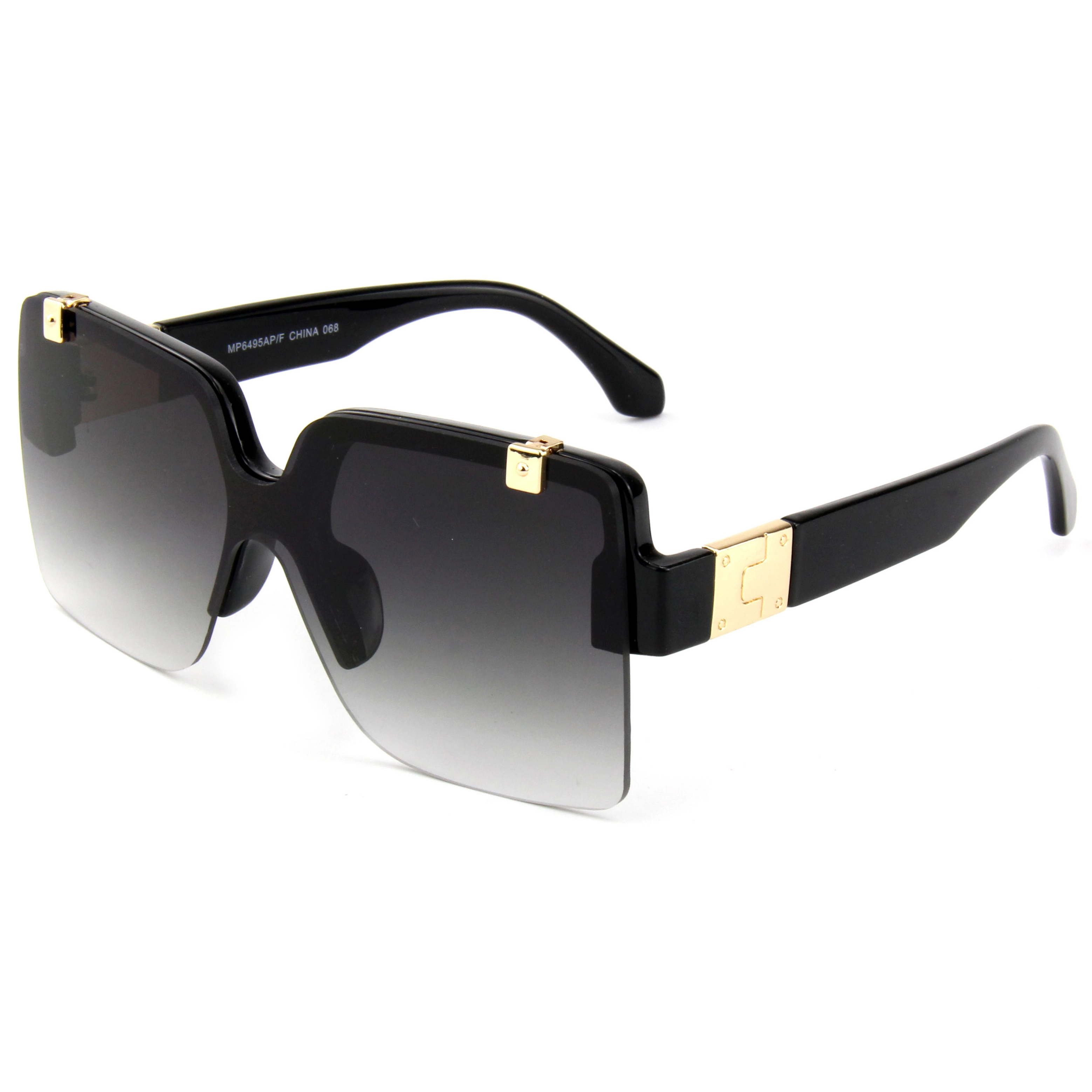 EUGENIA Women Trendy High Quality Custom Oversize Wholesale Women Fashion Style Flat Top Sunglasses 1