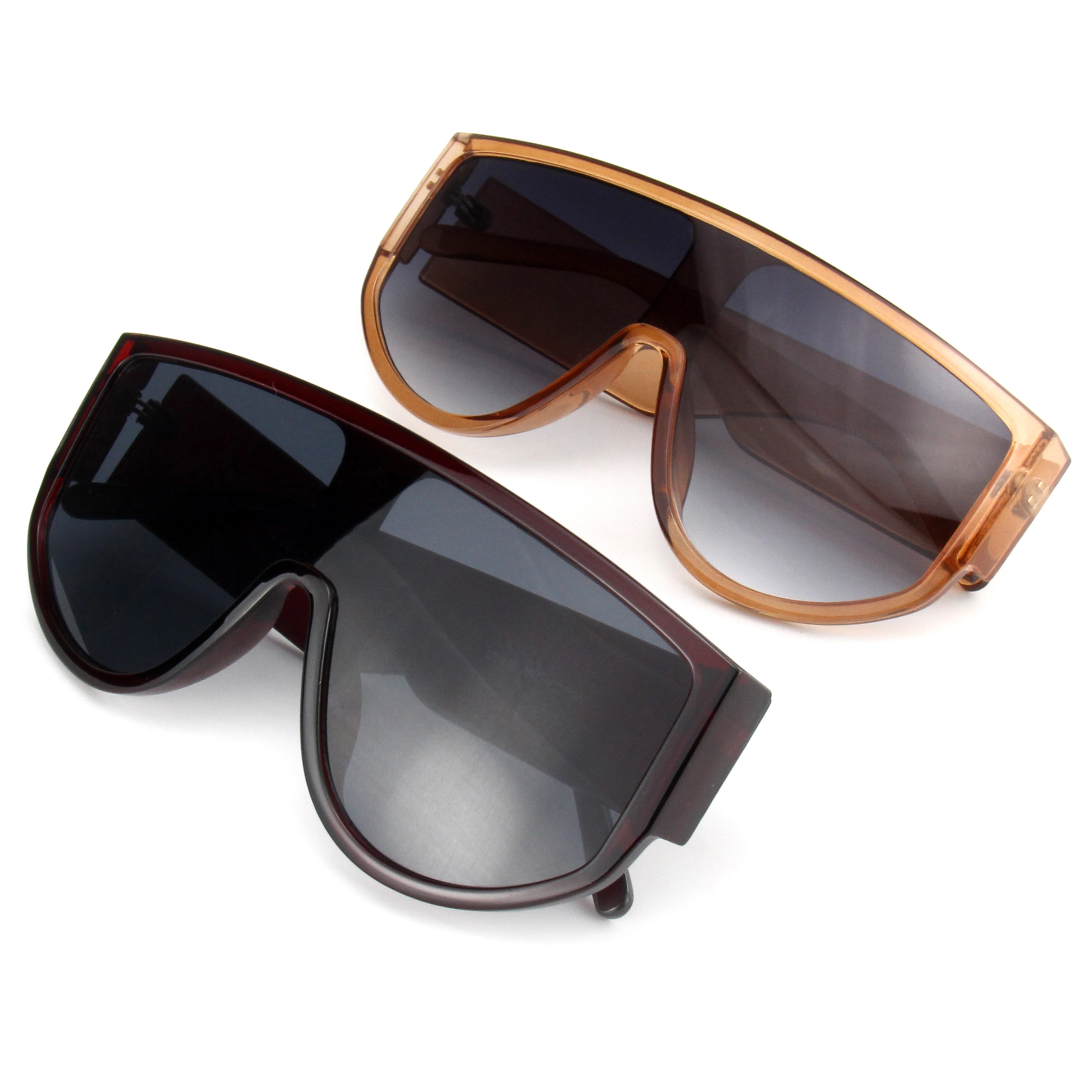 EUGENIA Oversize Wholesale One Piece Lens Big Frame Designer Unisex Sunglasses 1