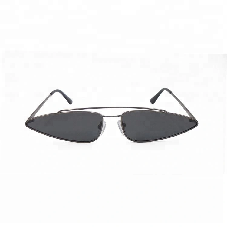 New arrival elegant stylish personalized black metal women sunglasses 1