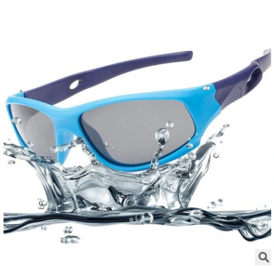 EUGENIA Small MOQ Fashion Silicone Kids Sun glasses Sport Outdoor Boys Kids Sport Sunglasses 1