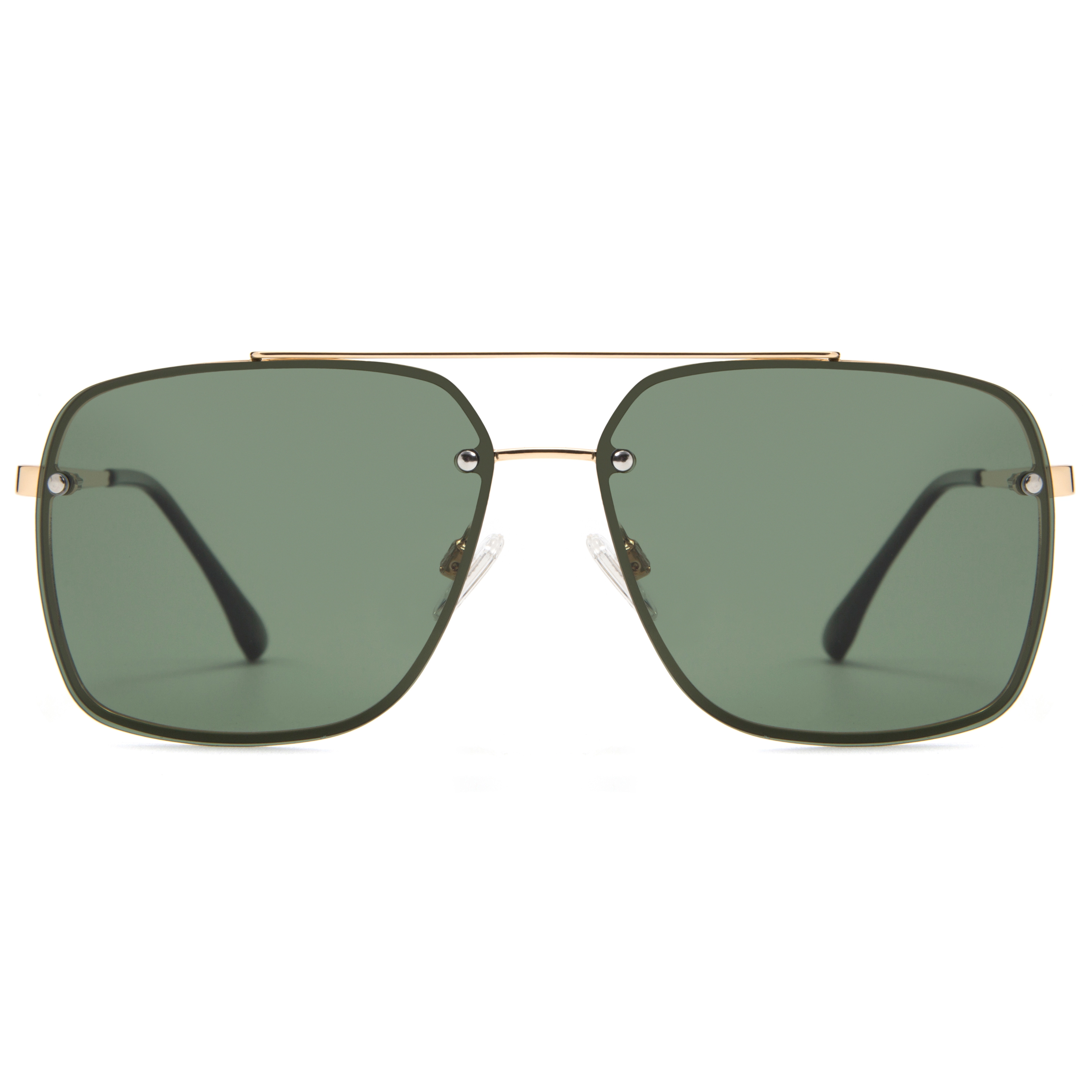 EUGENIA Men 2020 Polarized Custom Logo Printed Lenses Square Sunglasses 1