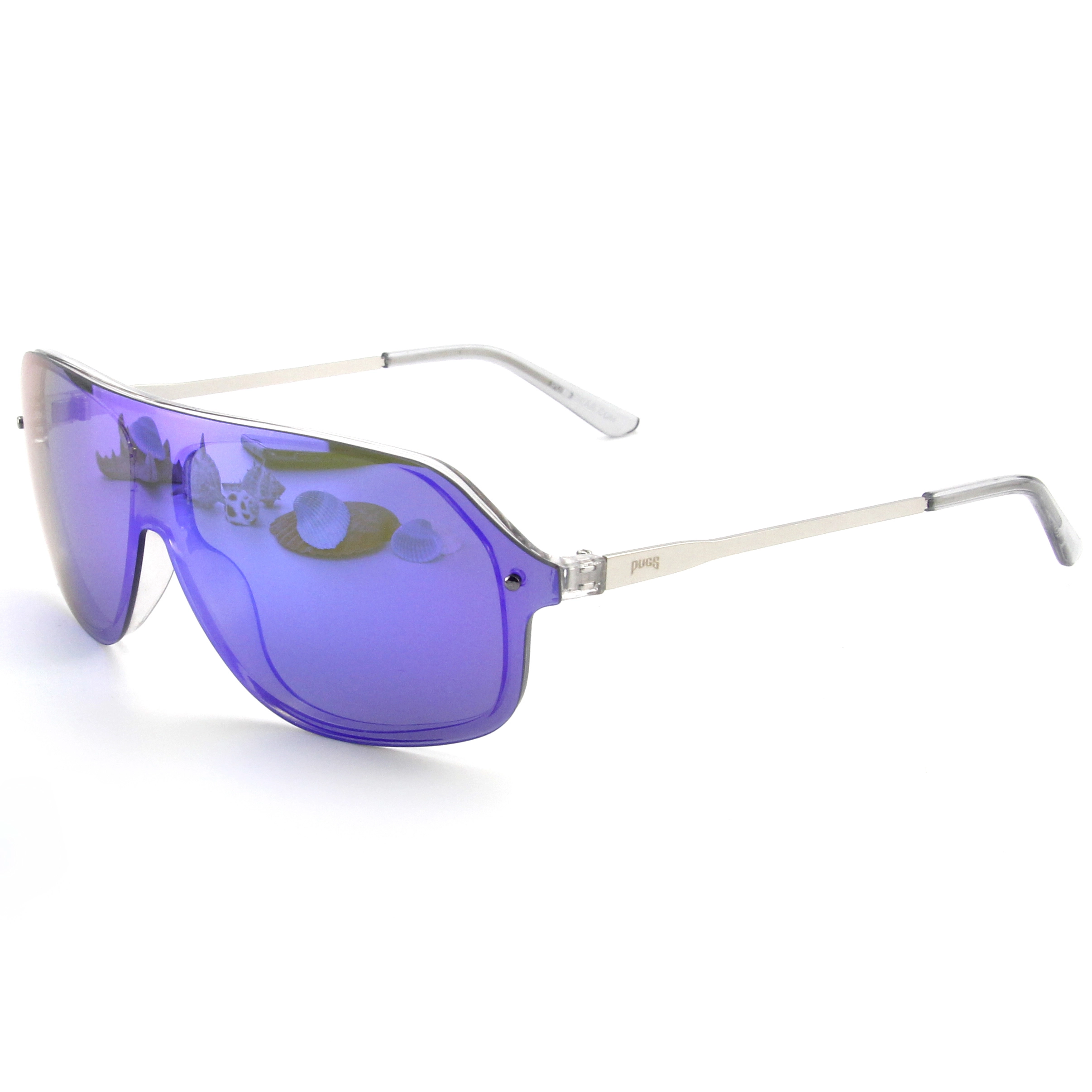 EUGENIA One Piece Shield Mirror Colorful Lens High End Standard Custom Logo Sunglasses 1