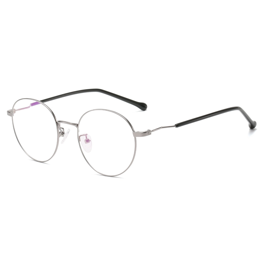 EUGENIA - Gafas de sol redondas de acero inoxidable con montura óptica de plástico y diseño OEM para mujer 1