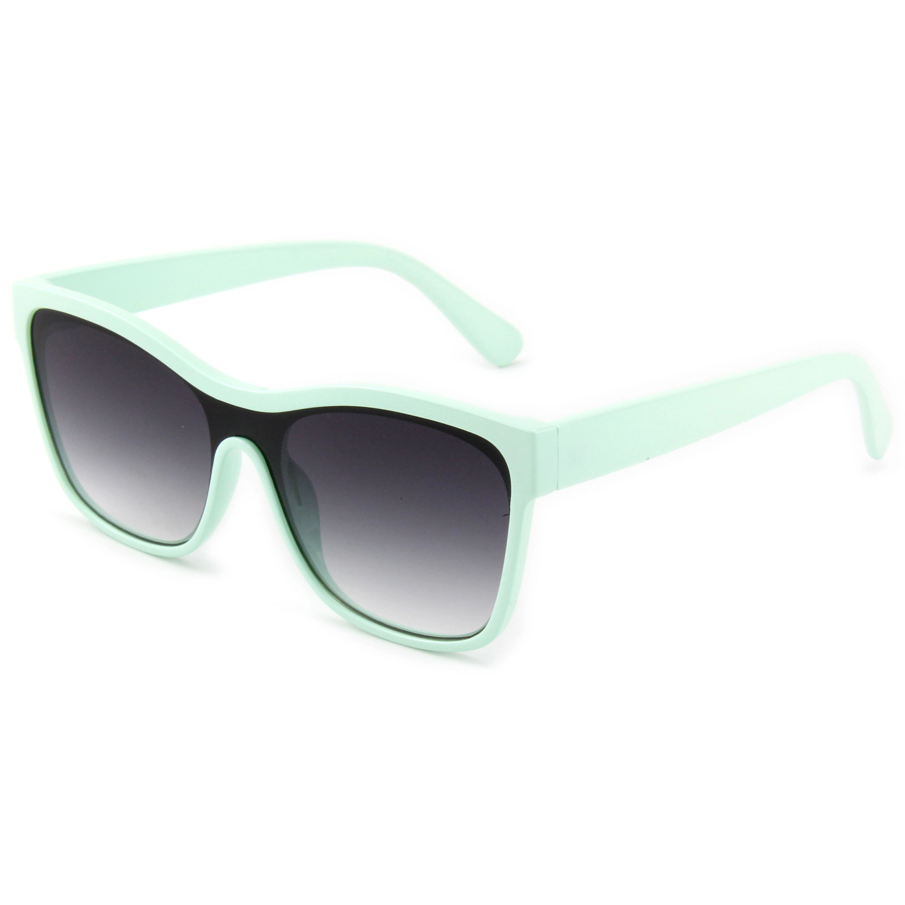 EUGENIA Good Quality Stylish One Piece Lens Green Sunglasses Fashion Eyewear 1