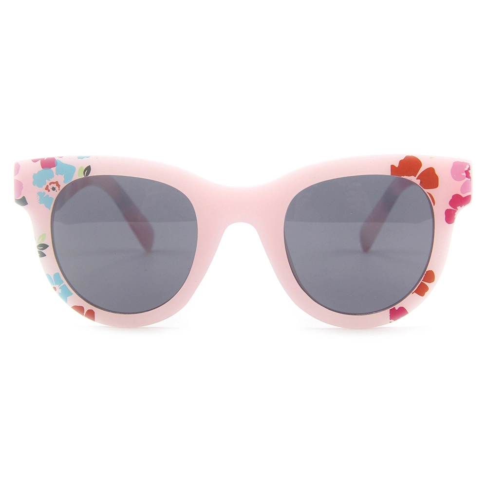 EUGENIA New Arrival Factory Wholesale Pink Sun Glasses Girl Cute Flower Kids Sunglasses 1