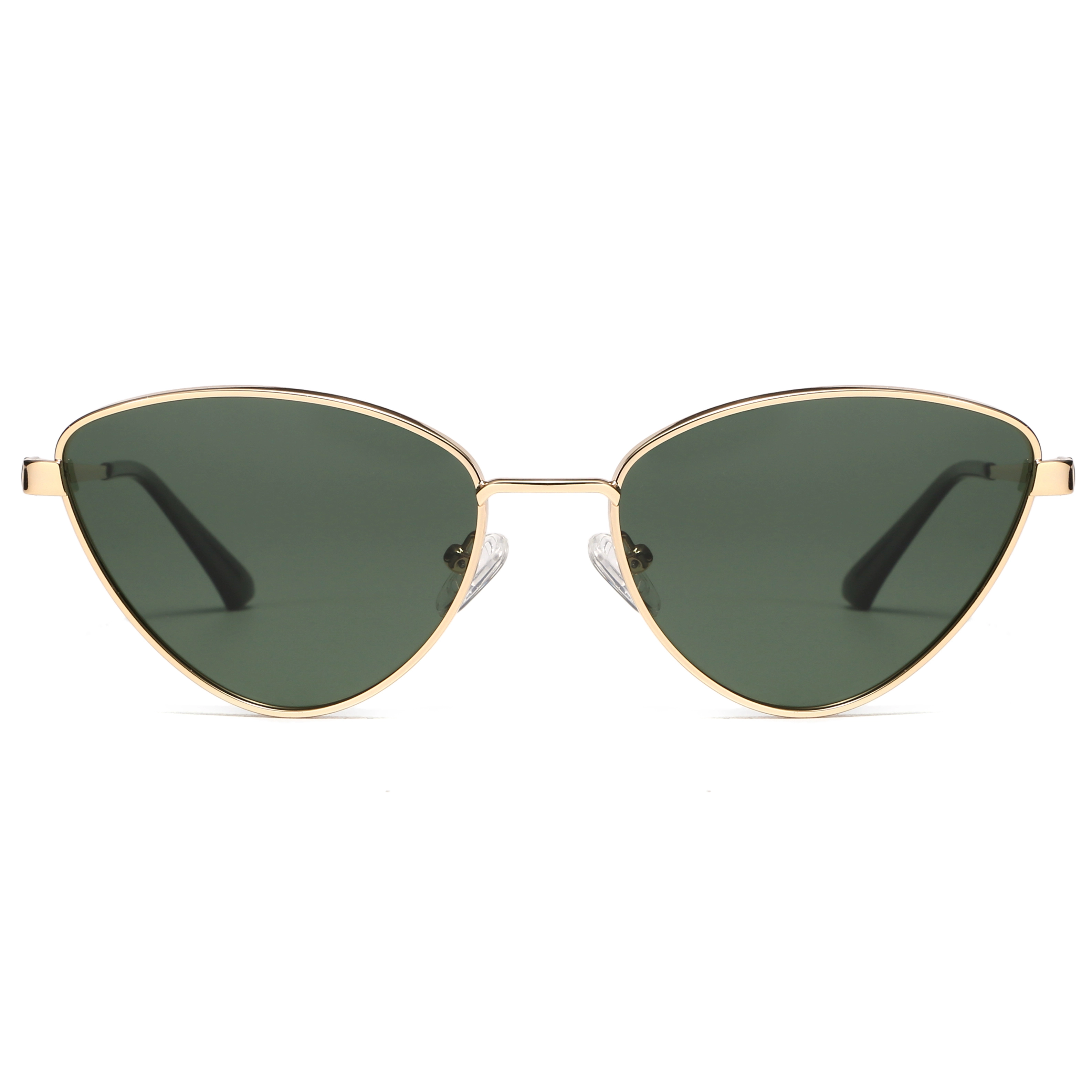 EUGENIA Triangle Stainless Cat Eye 2020 Stylish Custom Logo Women Sunglasses 1