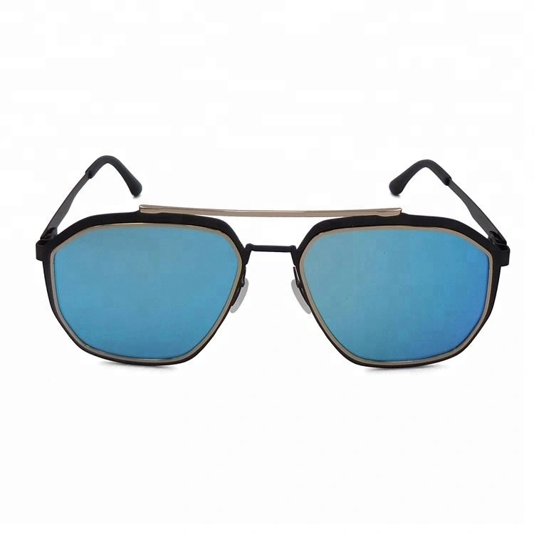 Hot selling elegant stylish metal blue exquisite wholesale custom sunglasses 1