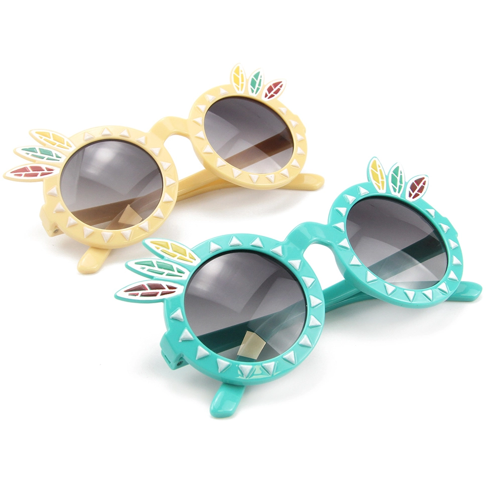 EUGENIA 2021 fashion round kids pc lens cute girls vintage baby shades UV400 sun glasses sunglasses 1
