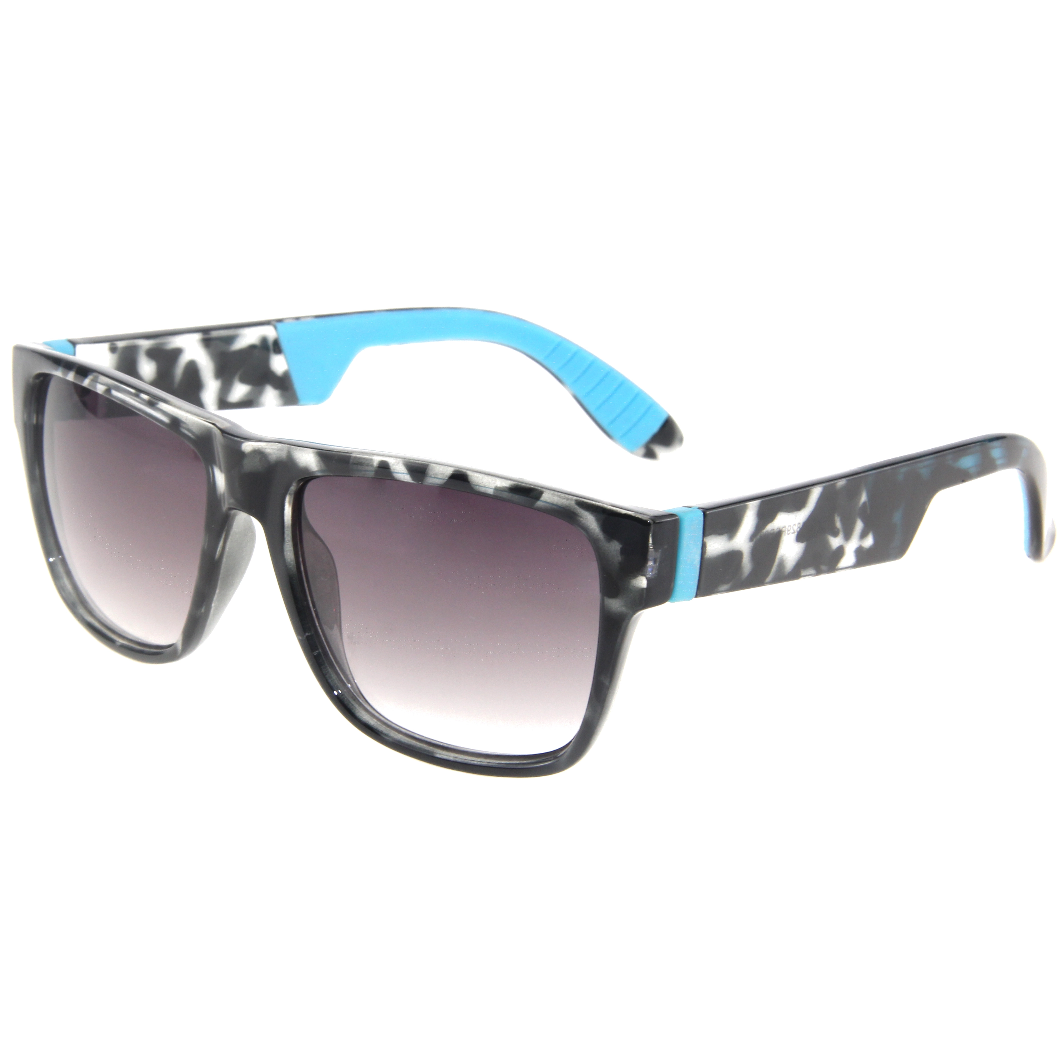 EUGENIA grey demi frame blue silicon protection temple china supplier fashion sunglasses 1