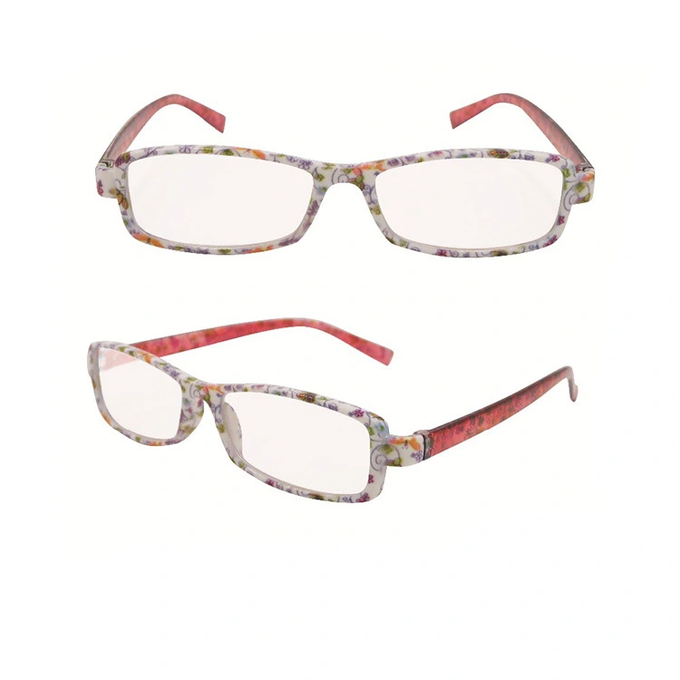 EUGENIA Wholesale popular cheap plastic flower printing china supplier OEM reading glasses 1