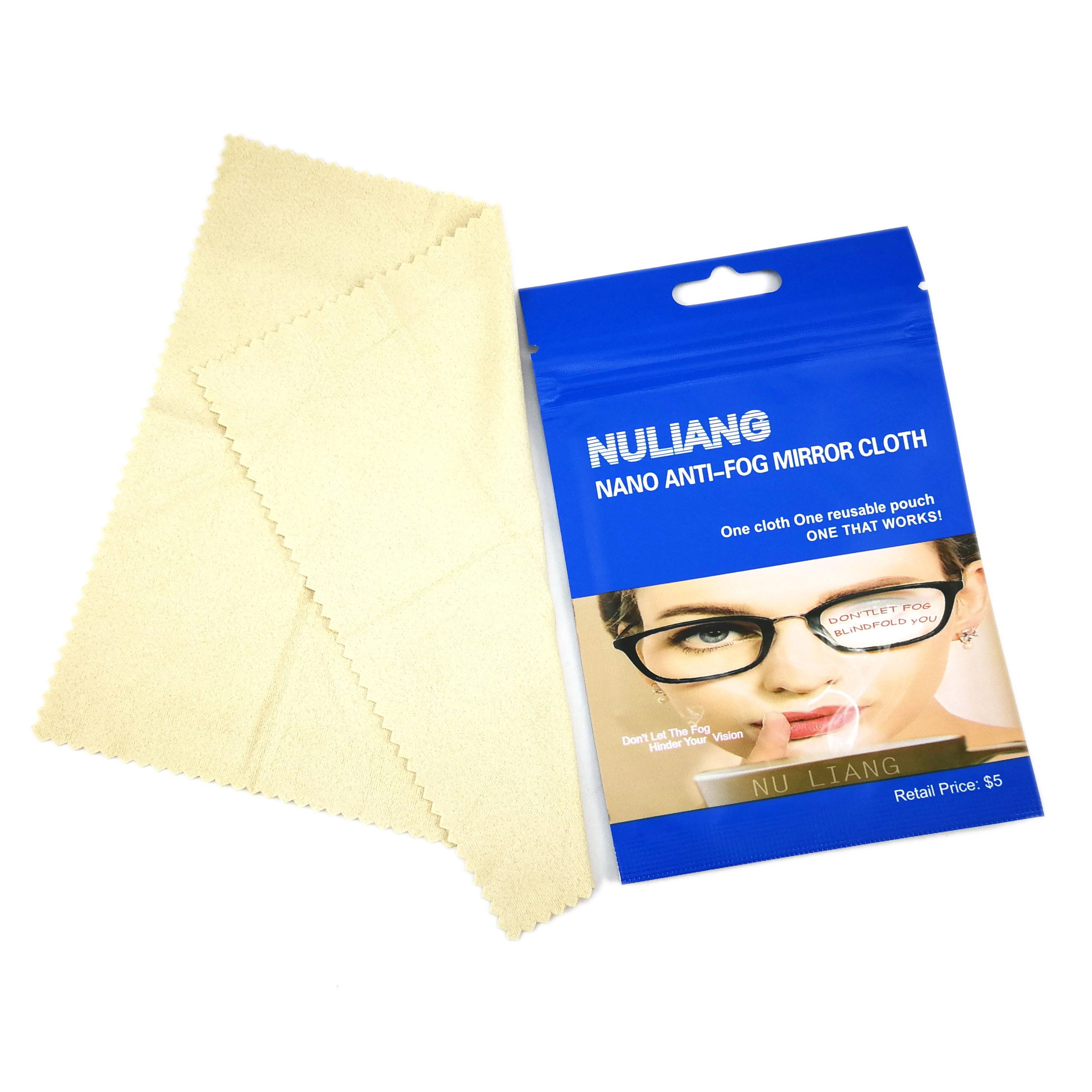EUGENIA OEM Custom LOGO Anti-Fog Microfiber Cleaning Cloth 1