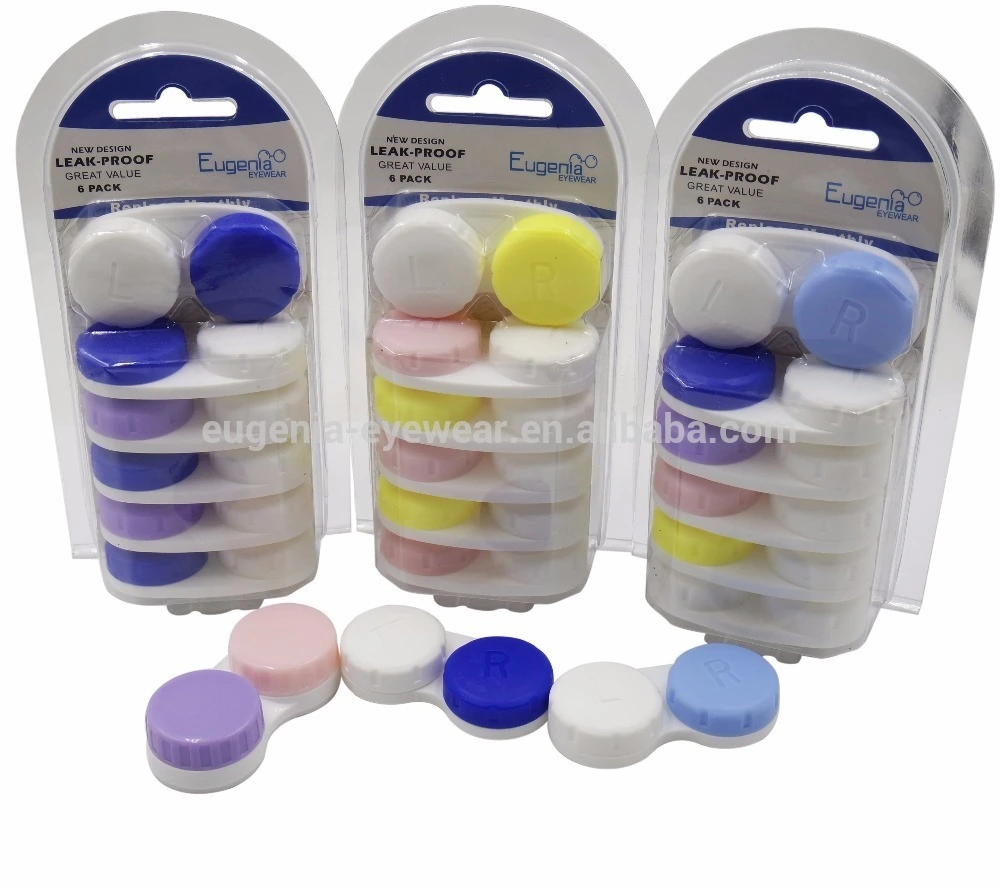 EUGENIA new design case for contact lenses high quality lens cleaner set plastic Contact Lens Cases 1