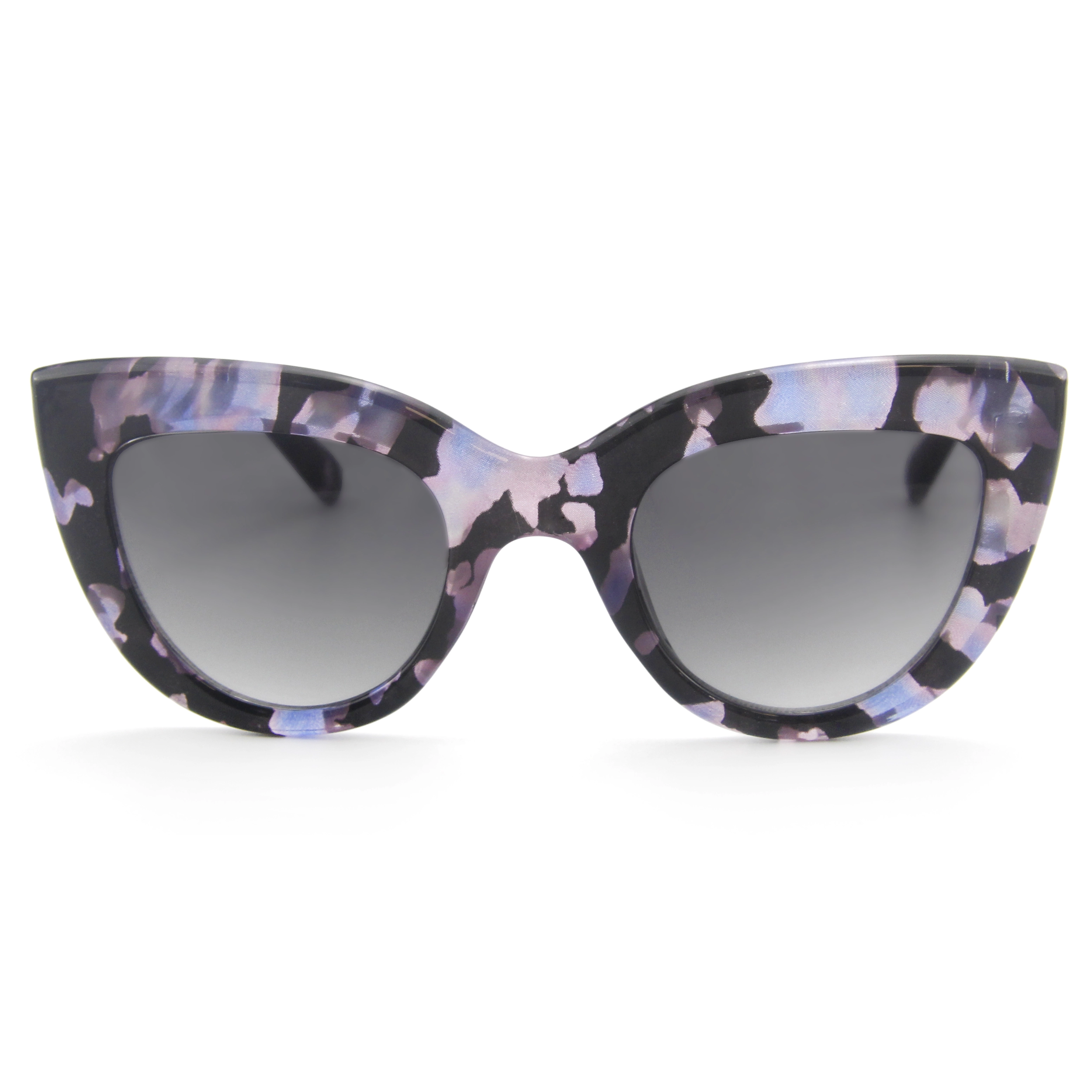 EUGENIA 2020 Fashion Newest Cat Eye Oversize Patterned Frame Women Sunglasses 1