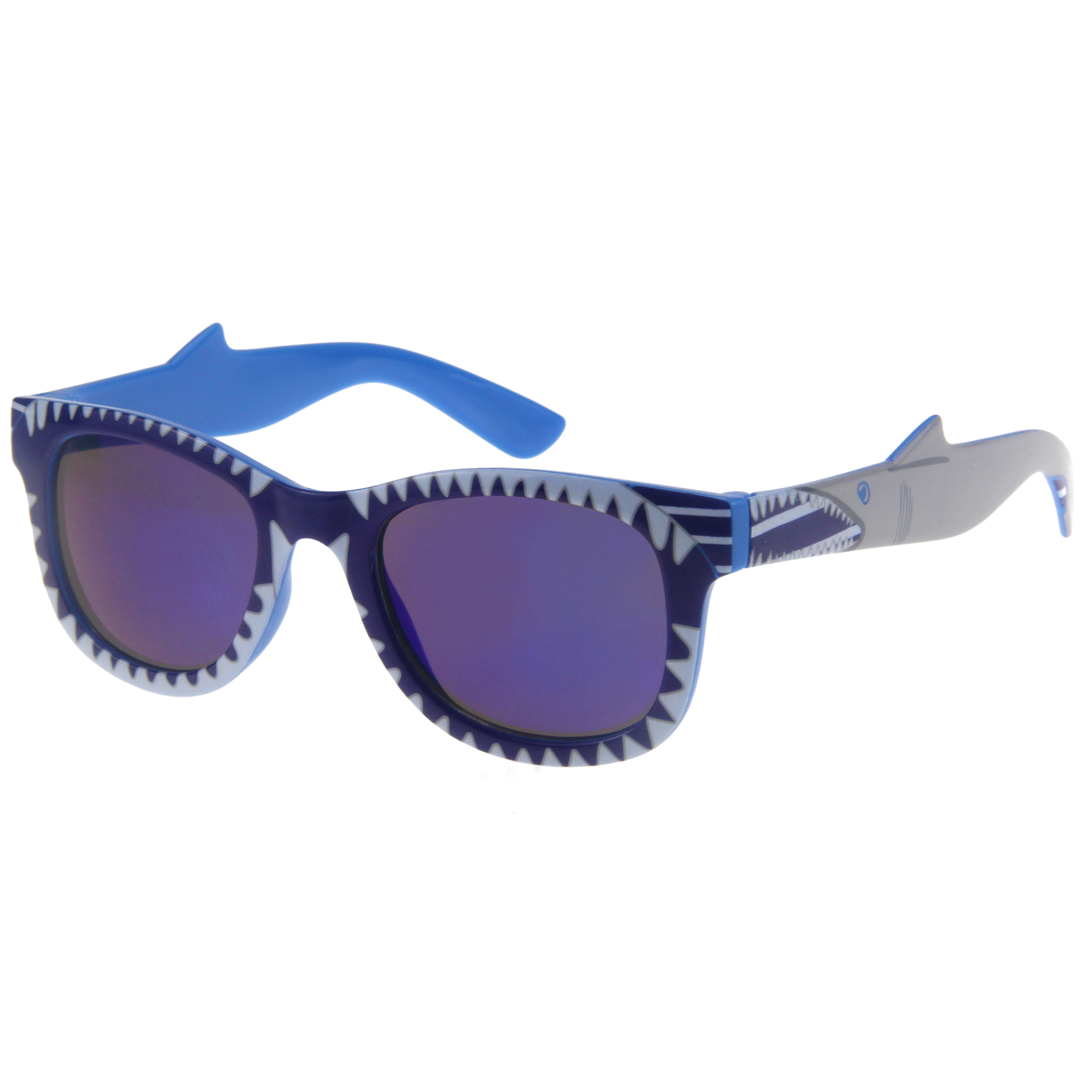 EUGENIA 2021uv protection custom logo shark tooth multi shape gafas de sol para kids sunglasses for boys image 1