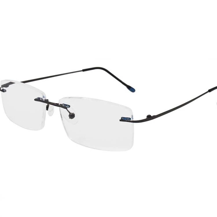 EUGENIA High quality brand new cheap rimless slim frame custom logo reading glasses 1