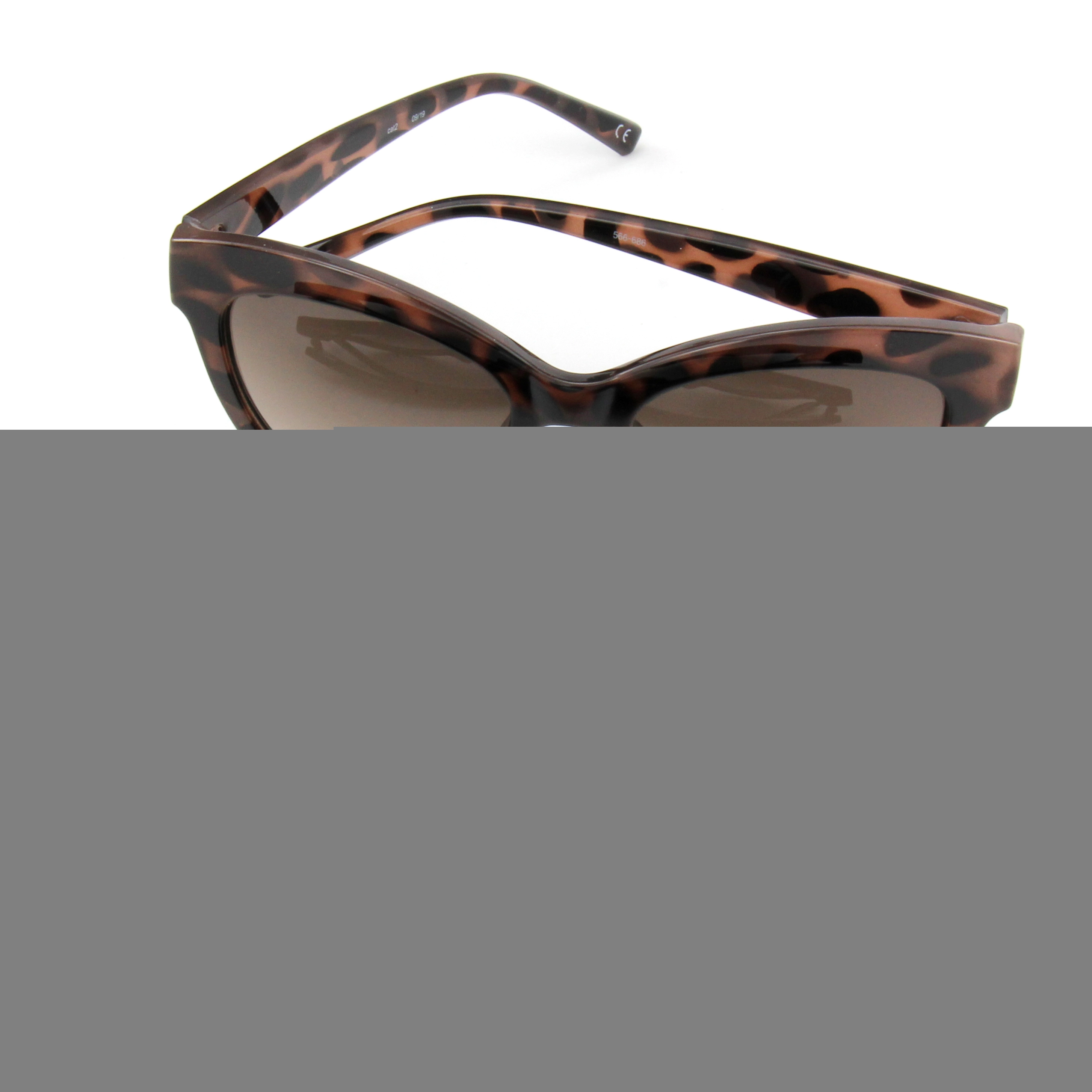 EUGENIA UV400 Protection Big Black Cat Eye China Factory Trendy Women Sunglasses 1