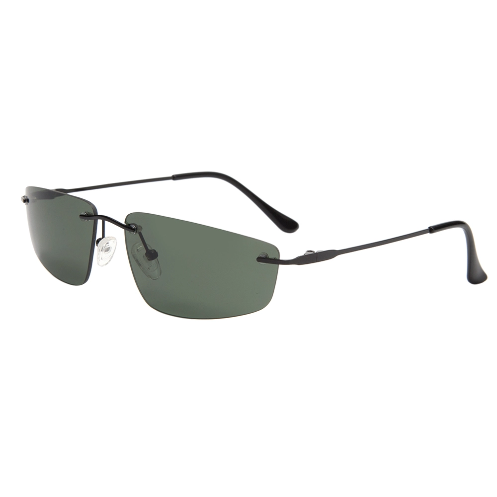 EUGENIA New Design Wholesale Custom Logo Fashionable UV400 Polarized Rimless Plastic Light Sunglasses 1