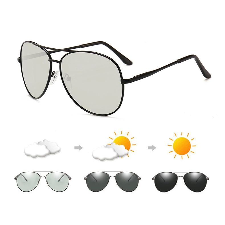 men new driving photochromic sunglasses polarized men fishing sunglasses with UV400 1
