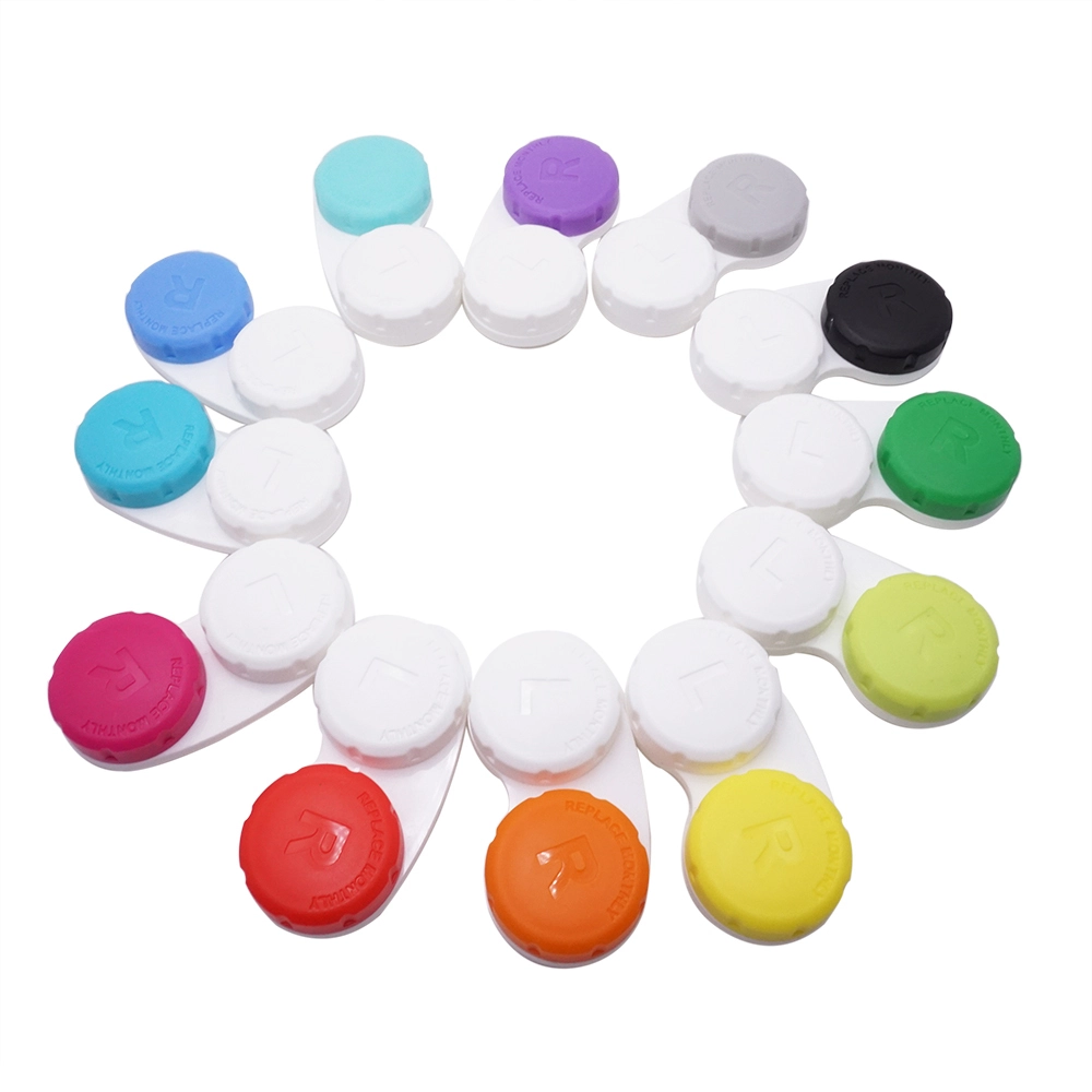 EUGENIA Eyeglasses Accessories Convenient Small Colorful Monthly Replace Cheap PriceContact Lens Cases 1